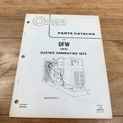 Onan generator original - onan,