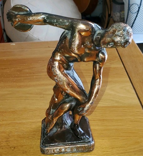 Vintage statue copper myron - vintage, myron's