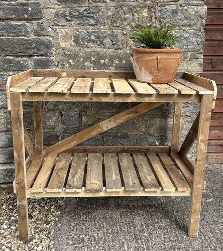 Rustic potting garden table - rustic,