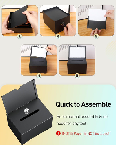 Uniclife black donation box - uniclife,
