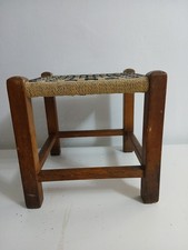 Vintage Wood & Woven Seat