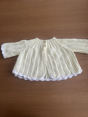 Hand knitted matinee - hand,