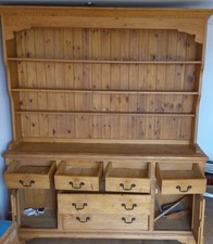 vintage solid pine welsh dresser