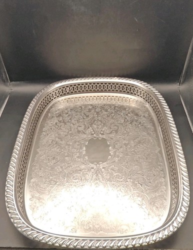 Vintage silver plated chased - silver,