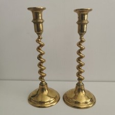 vintage brass candlesticks