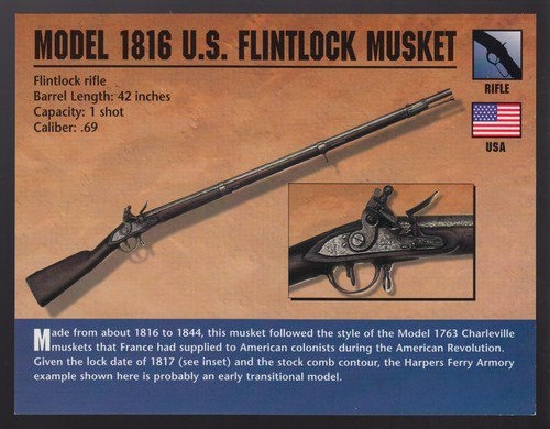 Model 1816 flintlock - model,