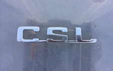 BMW E9 3.0CSL OE Boot Lid Badge / Scarce Part 