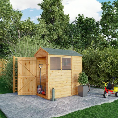 6x4 wooden garden shed shiplap - wooden,