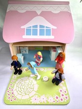  (ELC) Rosebud Dolls House, "My First Dolls House" with Furniture and Dolls