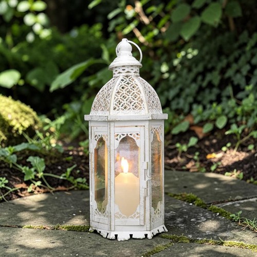 Garden candle lantern - candle, retro