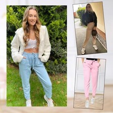 Womens Fleece Trousers Gym Sweatpants Ladies Jogging Bottoms Lounge Wear Sports