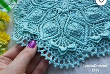 Light Mint Crochet Doily