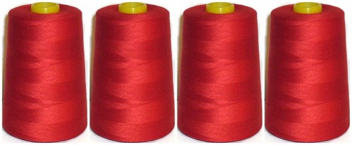 Red sewing thread 120s - sewing, spun