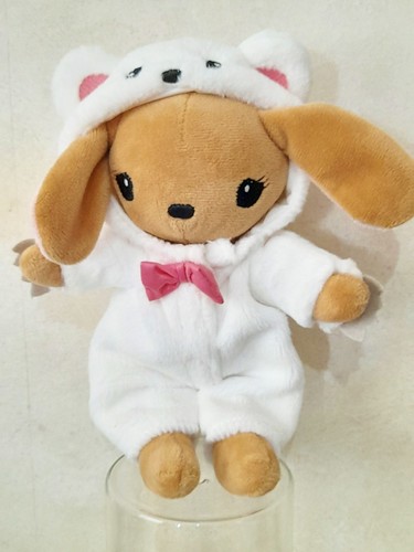 Beige bunny dressed as a - dressed,