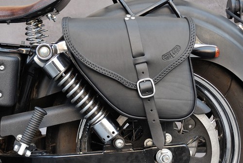 Leather saddlebag for - for, harley