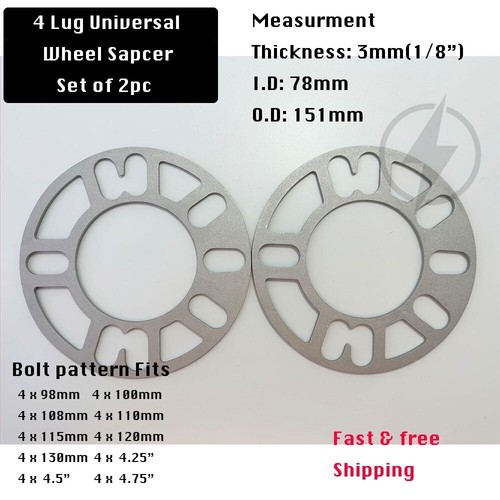 2pc wheel spacers 3mm - 2pc,
