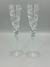 Stuart Crystal Jasper Conran Aura Champagne Glasses x 2
