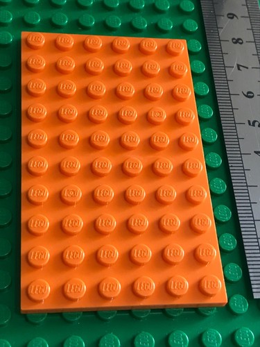 Lego large baseplate orange - baseplate,