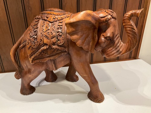 Vintage hand carved wooden - carved,