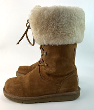 Ugg Montclair Womens Boots Chenut Tan Shearling Sheepskin UK 5.5