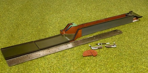 Model railway gauge canal - model, n