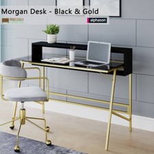 Morgan Desk in black and gold