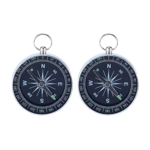 Mini brass pocket - brass, compass