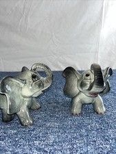 Weatherby  Zookies Collectable Elephant Figurines 1950's, Vintage - Pair