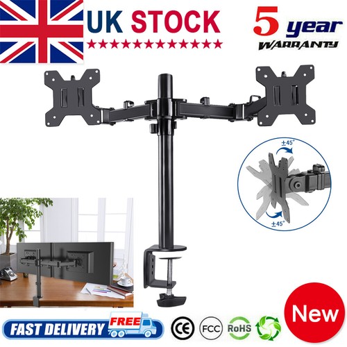 Double twin arm - desk, mount