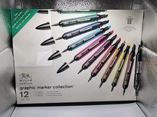 Winsor & Newton Promarker Graphic Marker Collection Set of 12