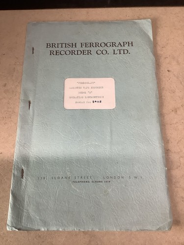 Ferrograph model reel to - ferrograph, d
