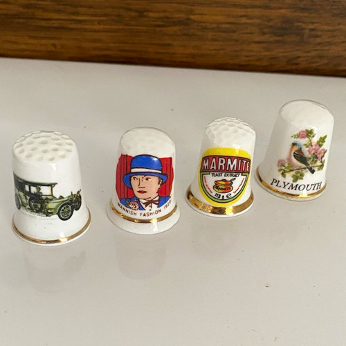 Finsbury bone china thimbles - bone,