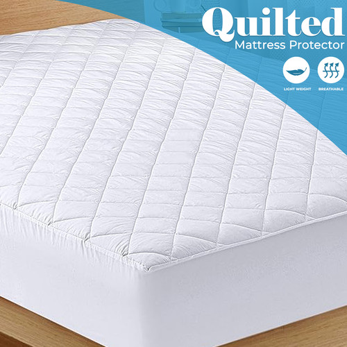 Quilted mattress protector - mattress,