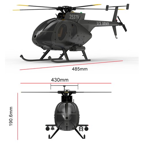 Yuxiang f119s md500 helicopter - f119s,