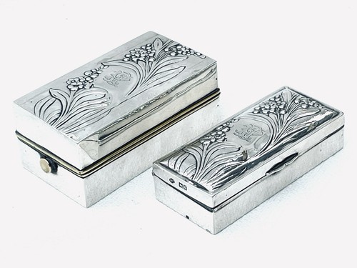 Silver art nouveau curling - silver,