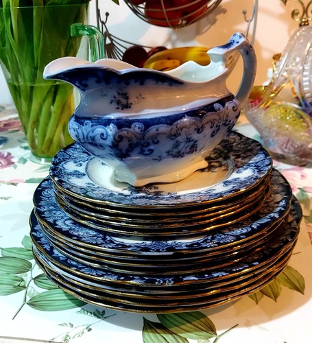 Jhw sons hanley plates - plates, set