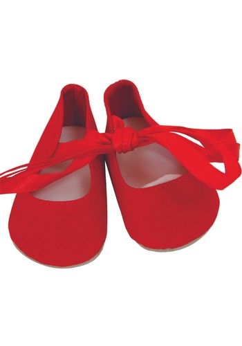 Red ballet shoes for - shoes, dolls