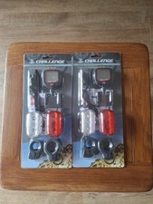 CHALLENGE VALUE PACK BIKE LIGHTS & 15 FUNCTION CYCLE COMPUTER NEW OLD STOCK X2