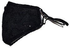 Black Womens Ladies Glitter