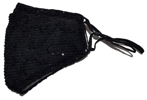 Black womens ladies glitter - black,