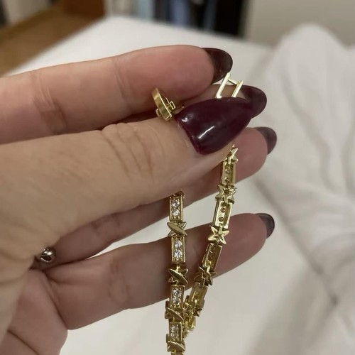 Gold tennis bracelet - tennis,