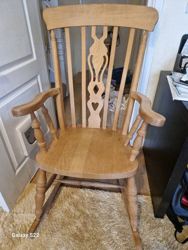 Wooden rocking chair - wooden,