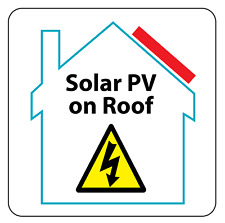 SOLAR PV ON ROOF STICKER x5 motorhome VW T25 T4 T5 camper bongo house domestic