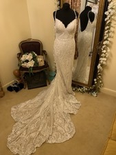 Allure Disney Wedding Dress Style TIANA D288 Size 10/12 Sand /Ivory NEW!