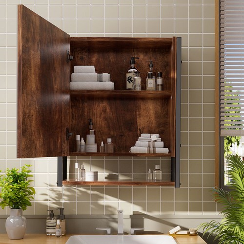 Rustic bathroom mirror cabinet - rustic,