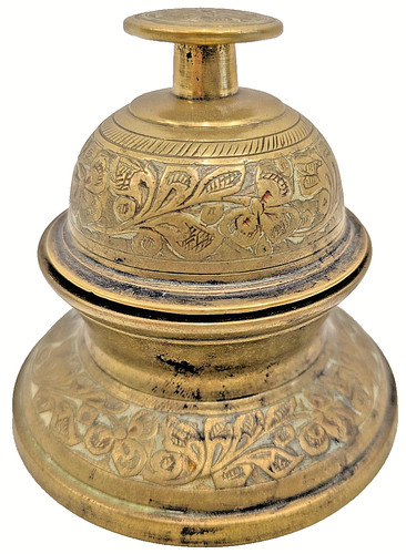 Vintage etched solid brass - vintage,