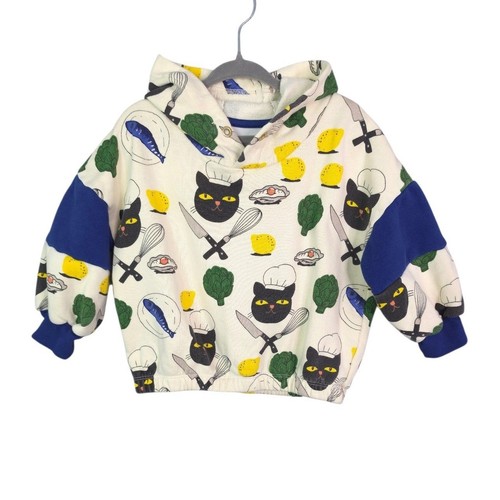 Mini rodini chef cat hoodie - mini,