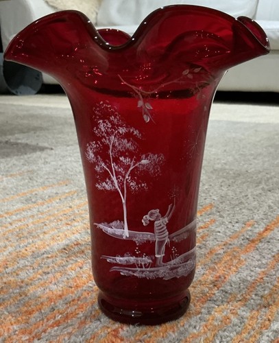 Fenton vintage cranberry red - vintage,