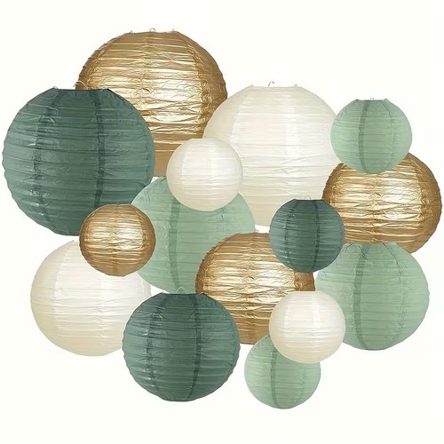 15pcs paper lanterns hanging - paper,