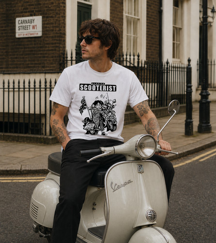 Mens vespa scooter shirt - vespa,